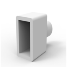 6*12mm NEONA Silikona Profila Noslēggals (Ar Caurumu)